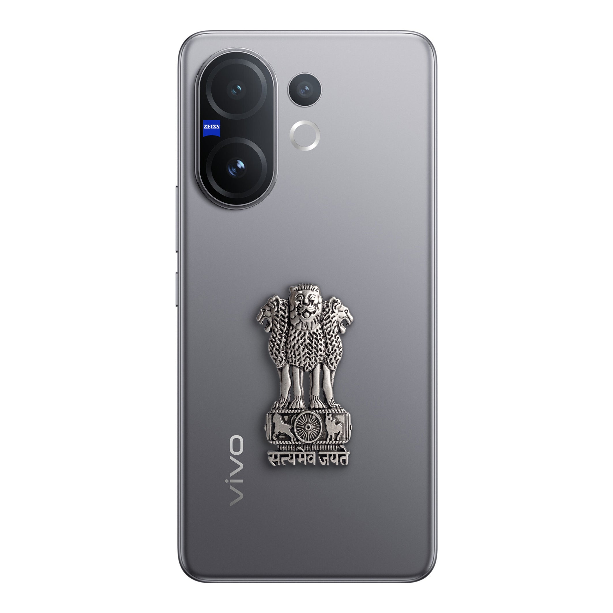 Vivo T4 Pro 5G Compatible Satyamev Jayate 3D Metal Emblem Sticker