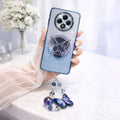 Oppo Reno 12F 5G Stunning Shimmer Electroplating Butterfly Stand Charm Case