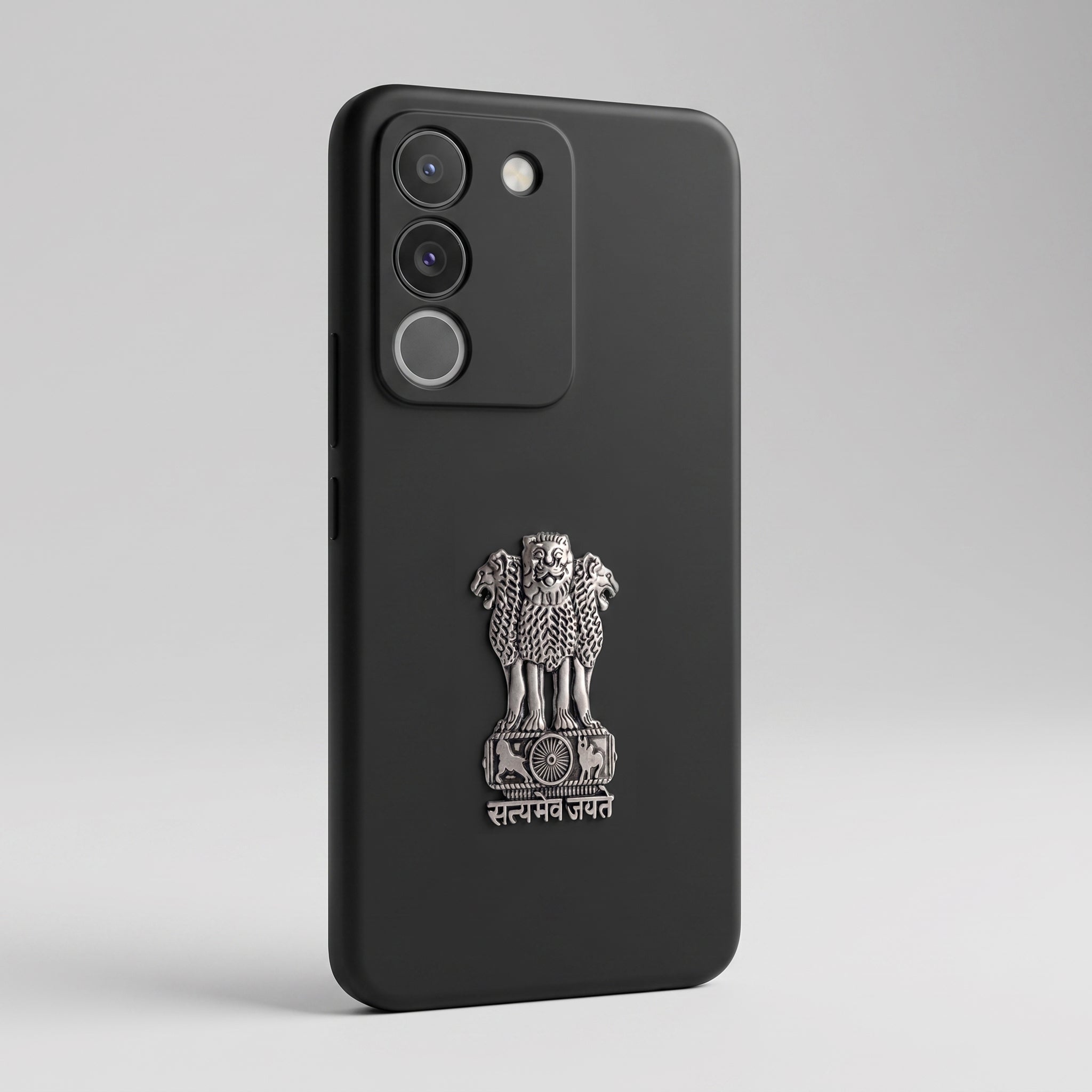 Vivo Y200 5G Compatible Satyamev Jayate 3D Metal Emblem Sticker