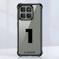 Motorola Edge 60 Pro 5G Lucky Number Clear Phone Case Bold Design with Protective Bumper