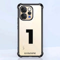 Vivo V70 5G Lucky Number Clear Phone Case Bold Design with Protective Bumper