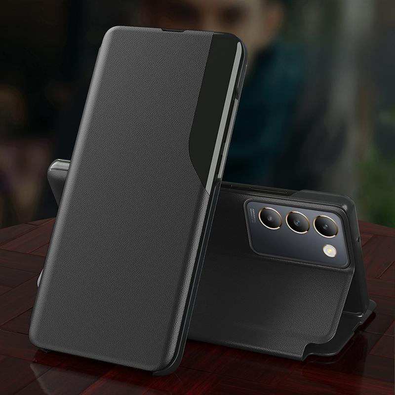 Vivo Y200e 5G Luxury Half Window Leather Flip Case