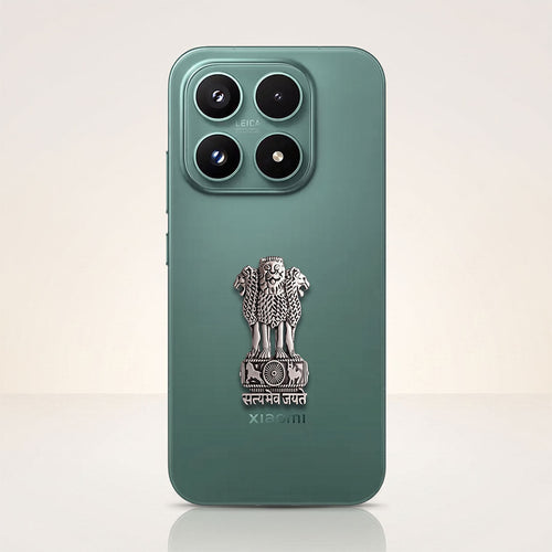 Xiaomi 17 5G Compatible Satyamev Jayate 3D Metal Emblem Sticker