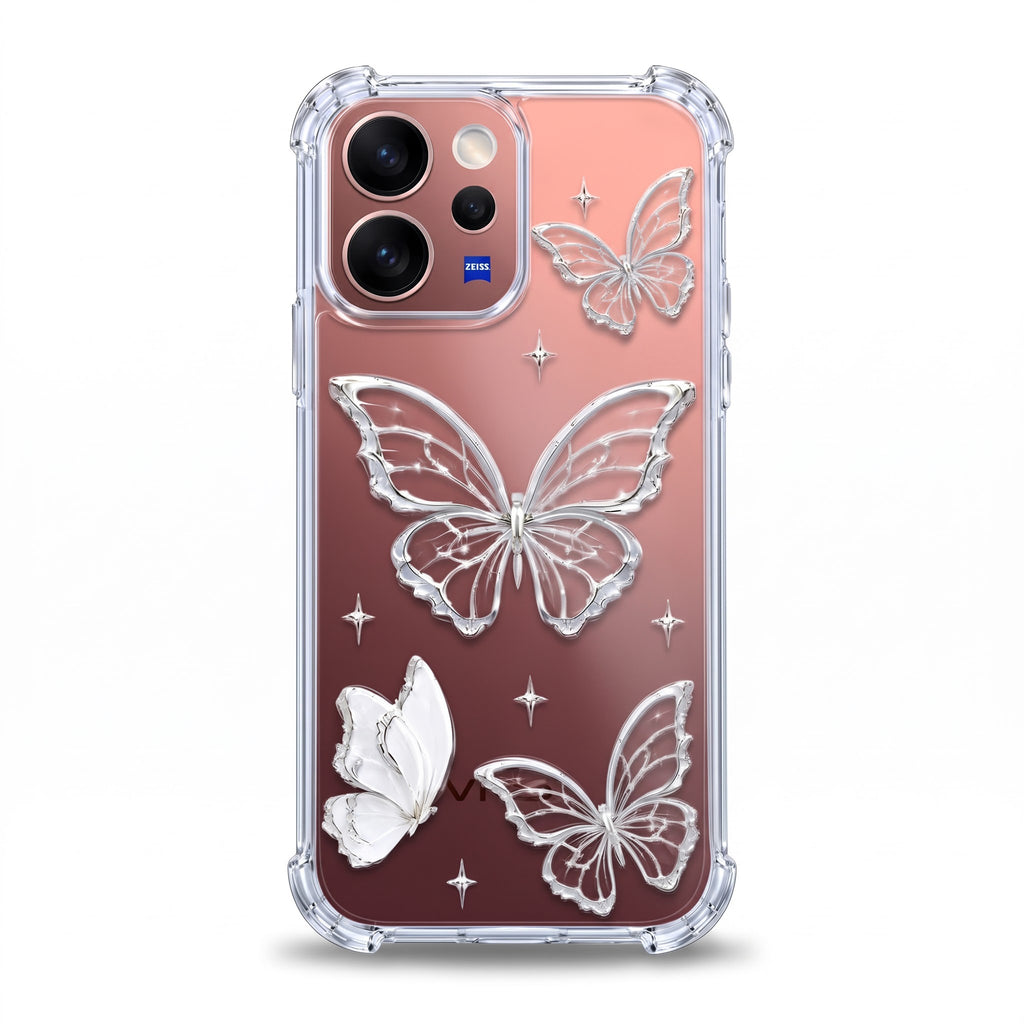 Vivo V70 Elite 5G Transparent Butterfly Airbag Cover