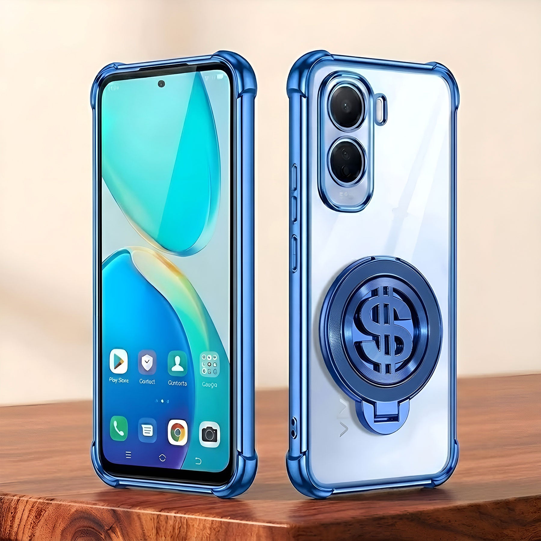 Vivo T5 Pro 5G Four Corner Airbags 100% Original Astro Money Magnet Rotating Dollar Case