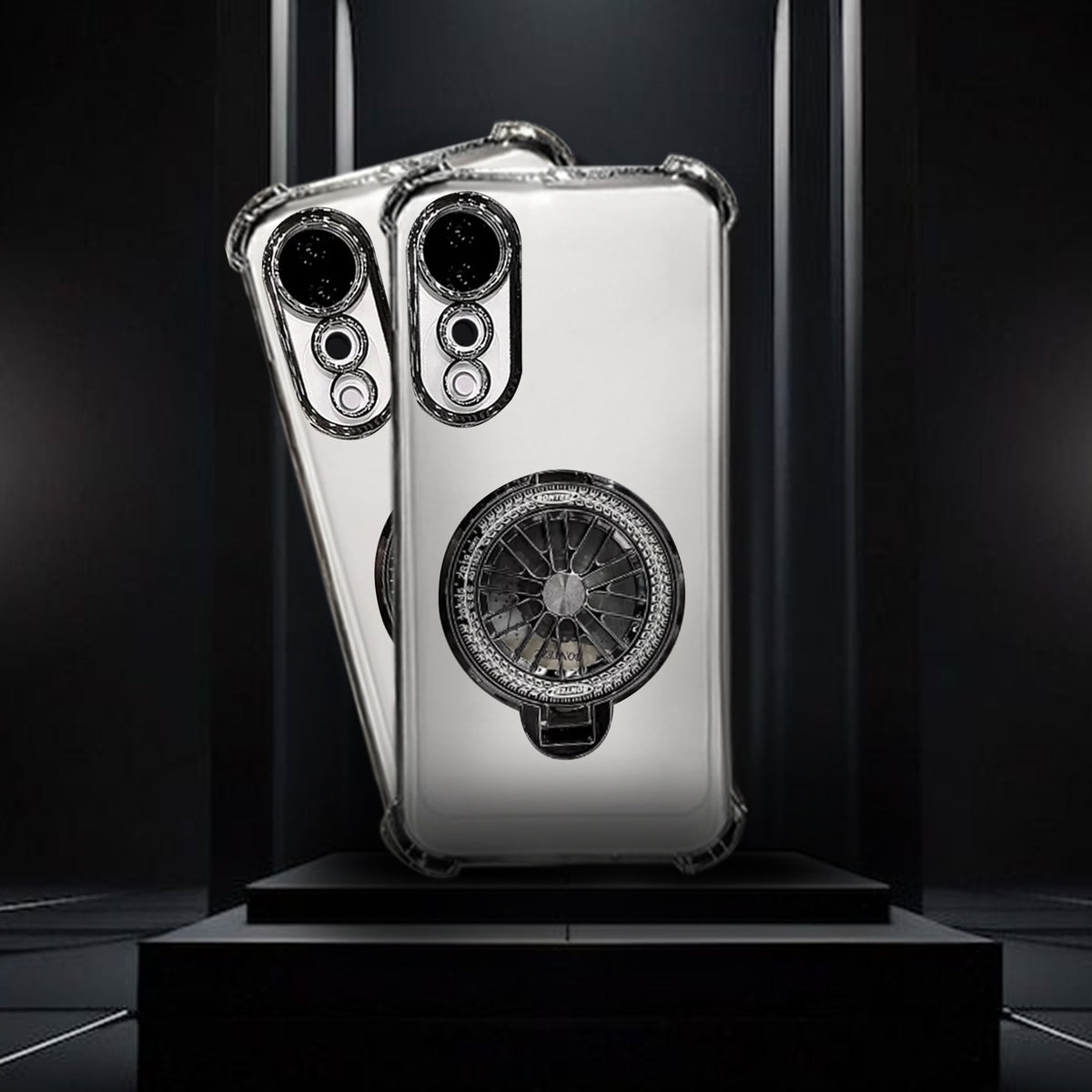 Vivo V40 Pro 5G Premium Stress Buster Wheel Rotating Shockproof Airbags Case