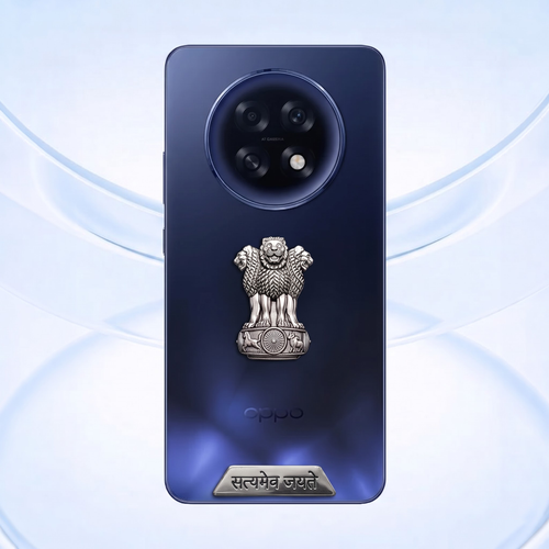 Oppo F31 Pro Plus 5G Compatible Satyamev Jayate 3D Metal Emblem Sticker