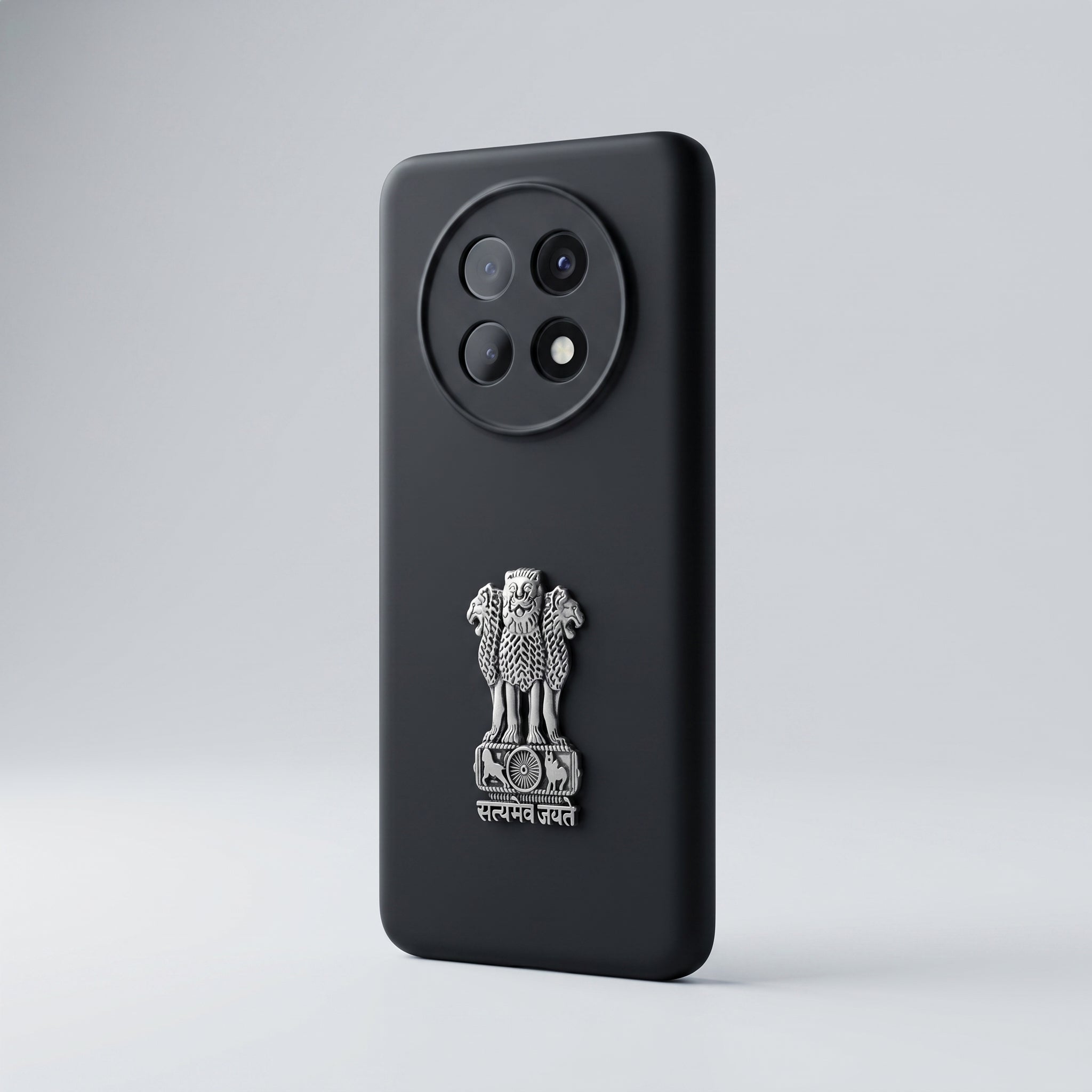 Oppo F31 Pro Plus 5G Compatible Satyamev Jayate 3D Metal Emblem Sticker
