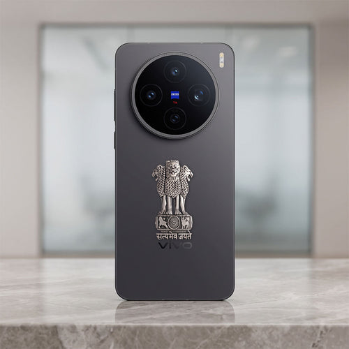 Vivo X200T 5G Compatible Satyamev Jayate 3D Metal Emblem Sticker