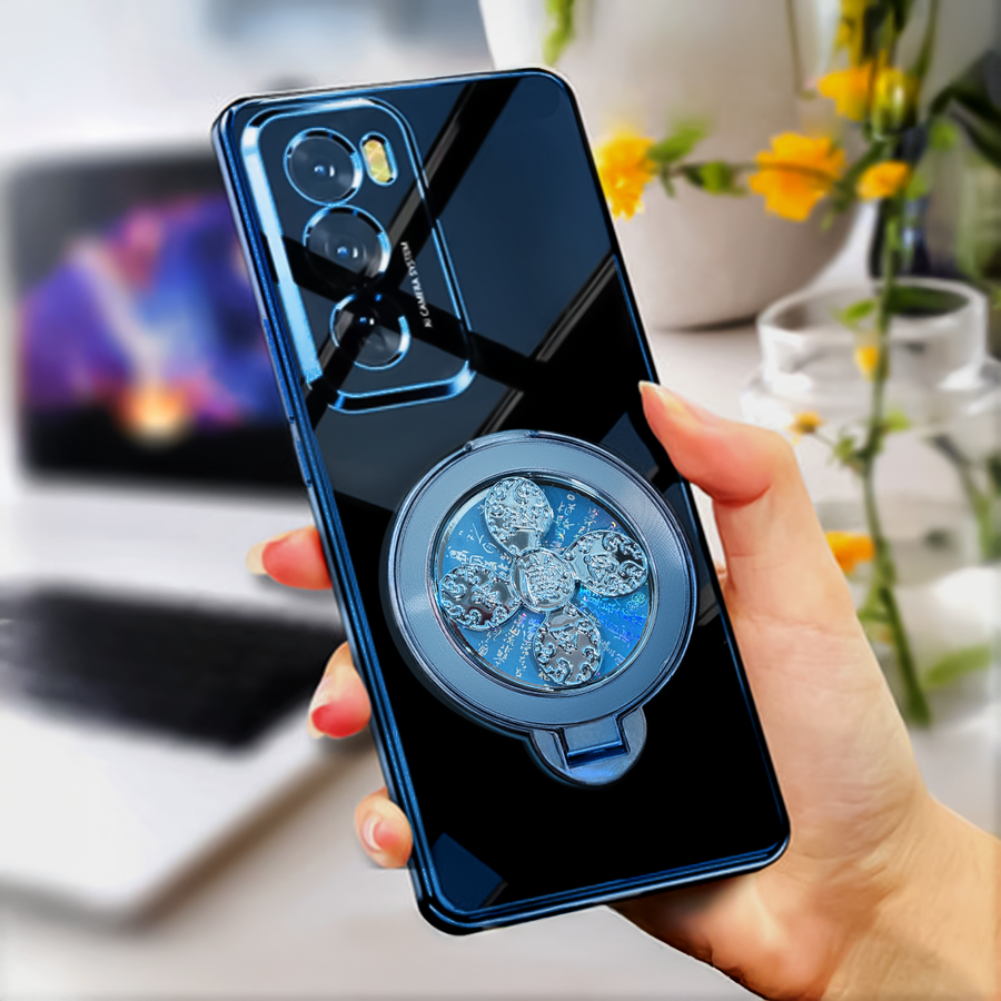 OPPO Reno 12 Pro 5G Electroplating Reflective Fidget Rotating Back Case