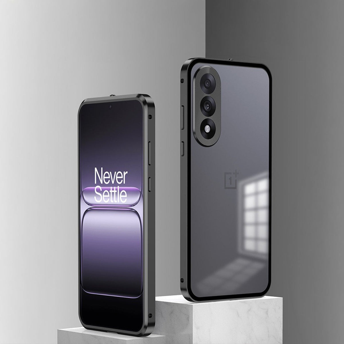 OnePlus Nord 5 5G Aluminium Metal Bumper Shield Transparent Back Case