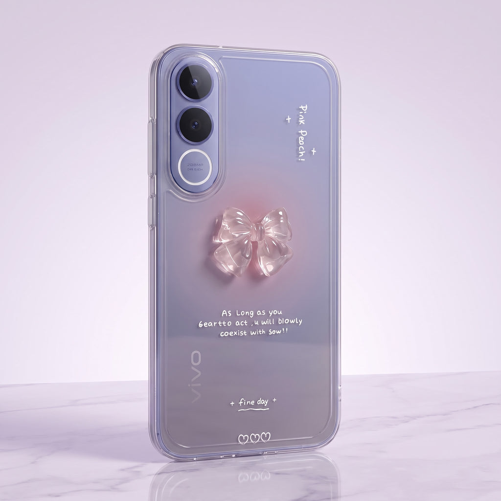 Vivo V70 FE 5G Aesthetic Bow Printed Phone Case