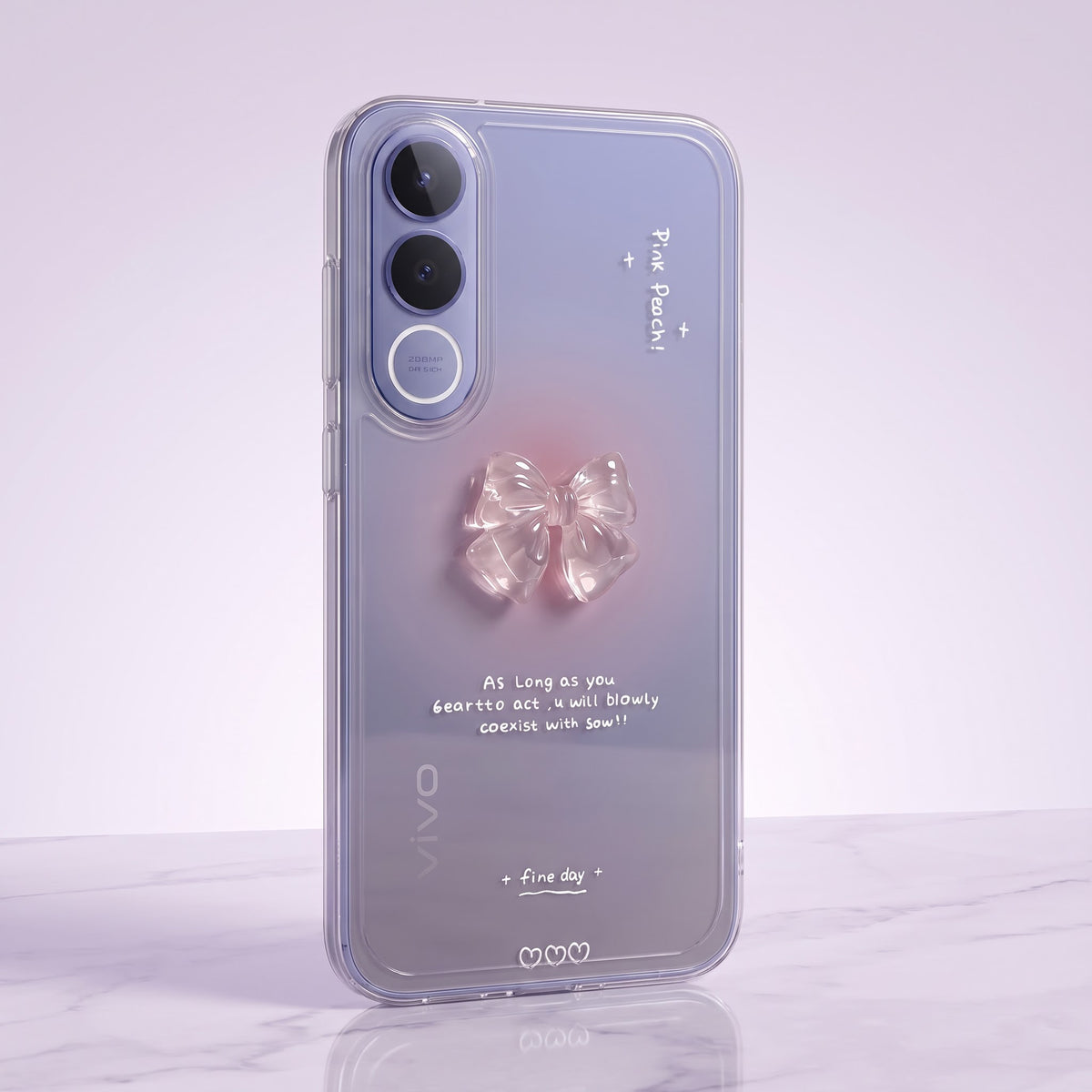 Vivo V70 FE 5G Aesthetic Bow Printed Phone Case