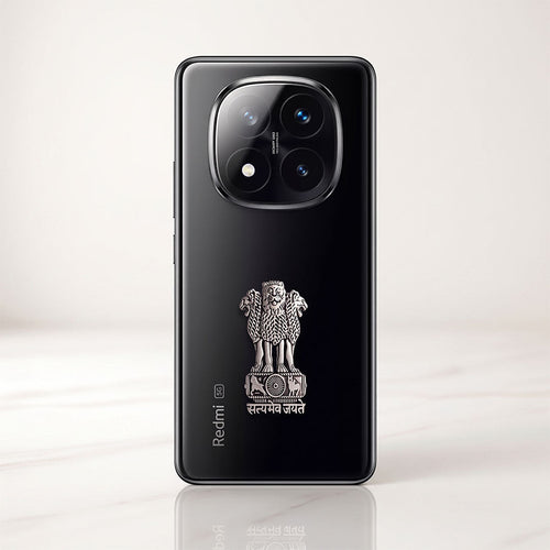 Redmi Note 14 Pro+ 5G Compatible Satyamev Jayate 3D Metal Emblem Sticker