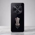 Redmi 14c 5G Compatible Satyamev Jayate 3D Metal Emblem Sticker