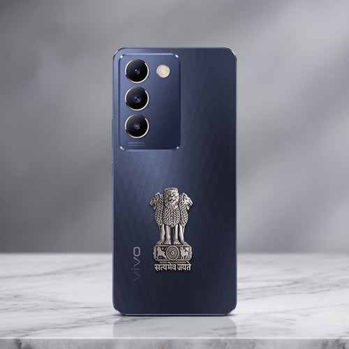Vivo T3 5G Compatible Satyamev Jayate 3D Metal Emblem Sticker