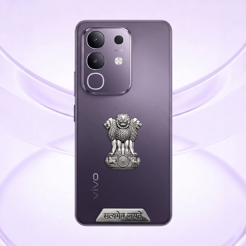 Vivo T4x 5G Compatible Satyamev Jayate 3D Metal Emblem Sticker