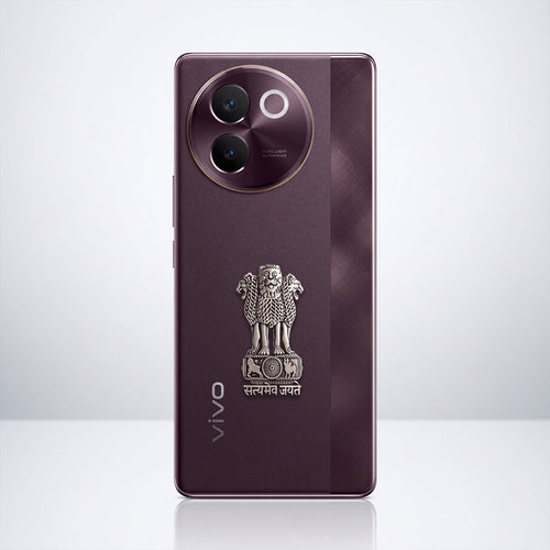 Vivo V30e 5G Compatible Satyamev Jayate 3D Metal Emblem Sticker