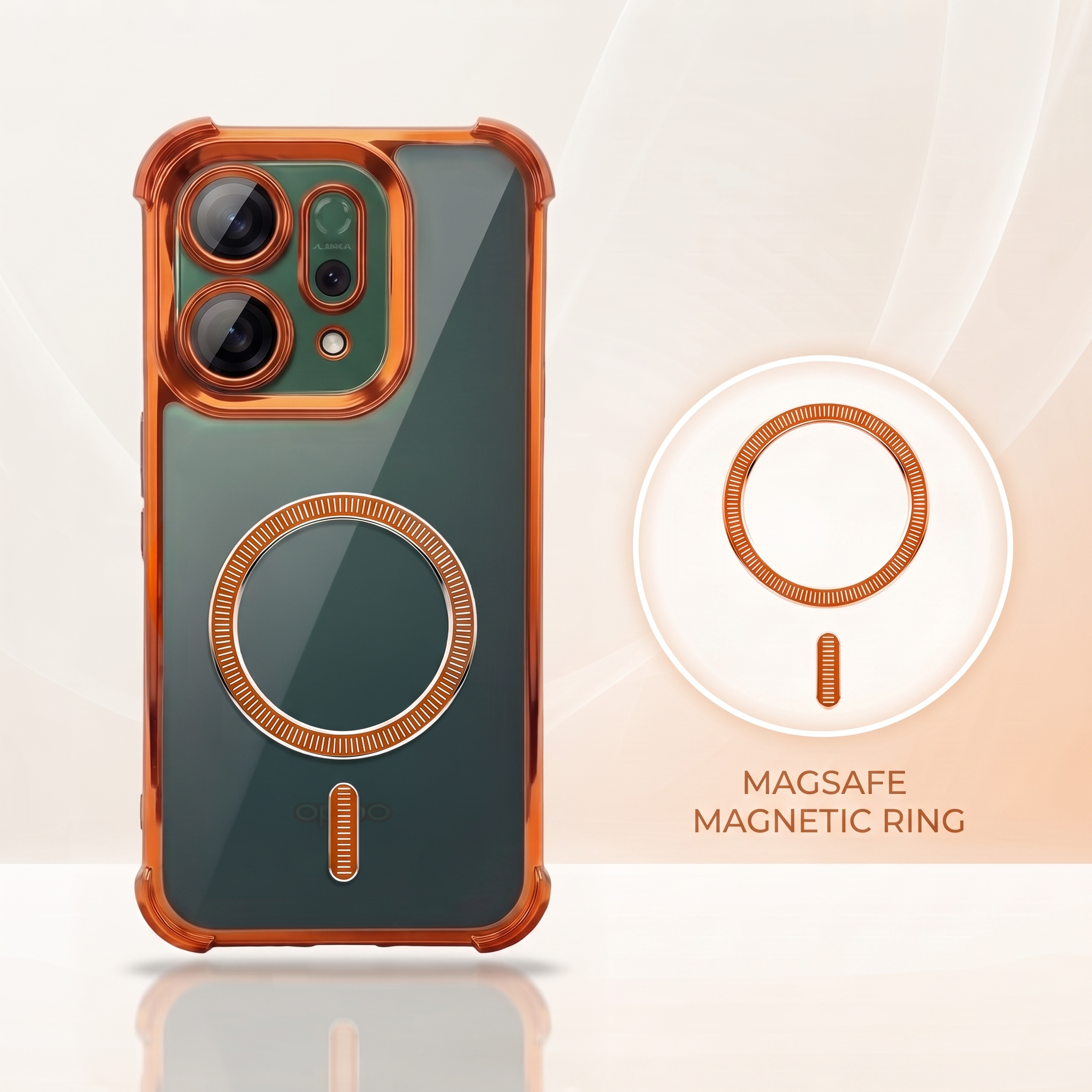 Oppo Reno 14 5G Magsafe Airbag Cosmic Orange Case