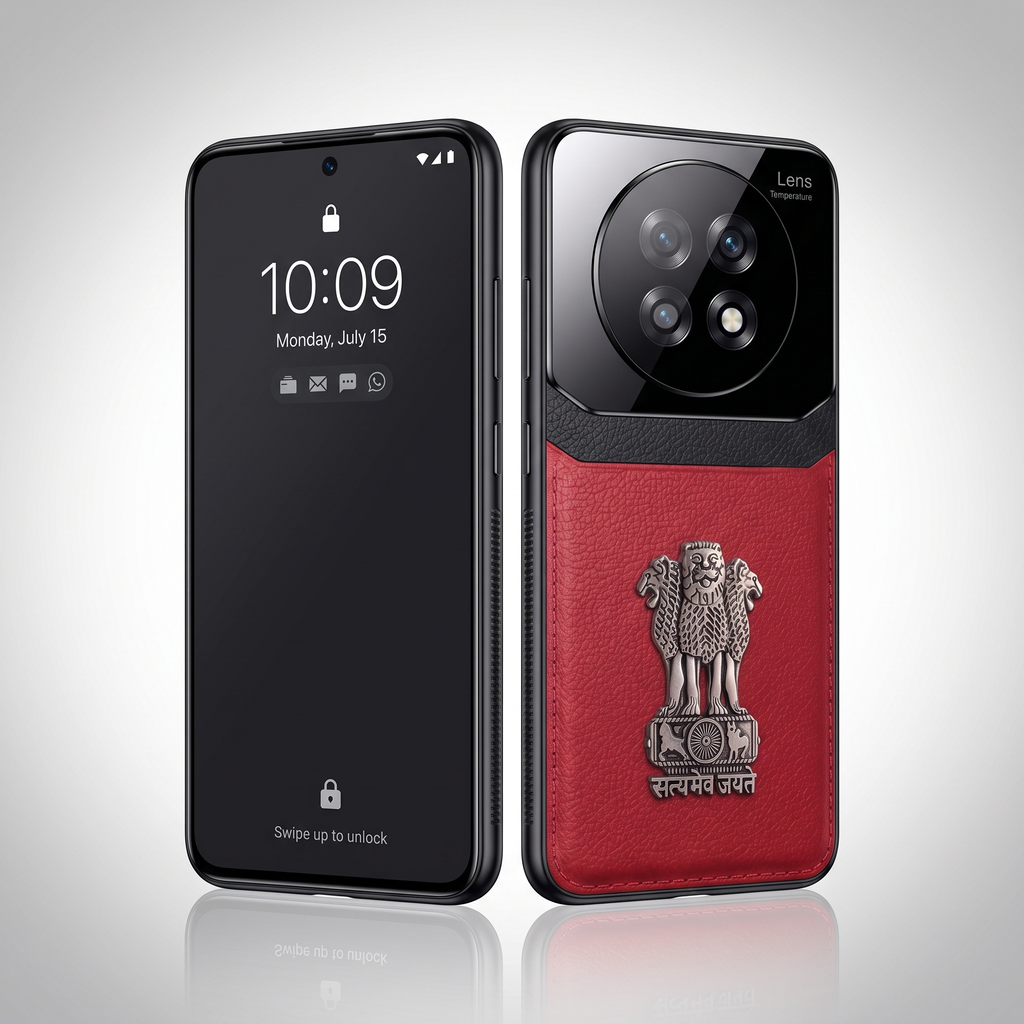 Oppo F31 Pro+ 5G Satyamev Jayate 3D Metal Leather Back Case