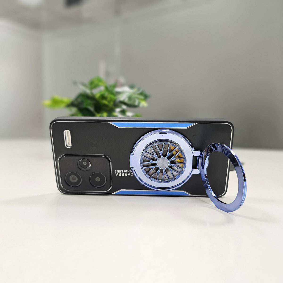 Redmi Note 13 Pro+ 5G Best Selling Stress Buster Wheel Aluminium Metal Scratch Resistant Back Case