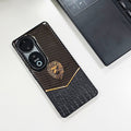 Vivo V40 5G Luxury Lion Pattern Leather And Liquid Silicone Case