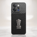 Vivo V70 5G Satyamev Jayate Carbon Fiber Leather Hybrid Phone Case