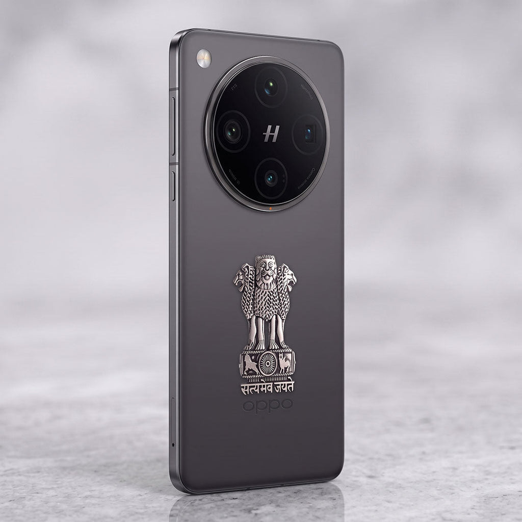 OPPO Find X8 Pro 5G Compatible Satyamev Jayate 3D Metal Emblem Sticker