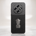 Oppo F31 Pro 5G Satyamev Jayate Carbon Fiber Leather Hybrid Phone Case