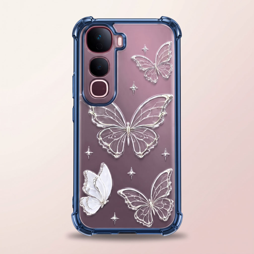 Vivo Y400 PRO 5G Transparent Butterfly Airbag Cover