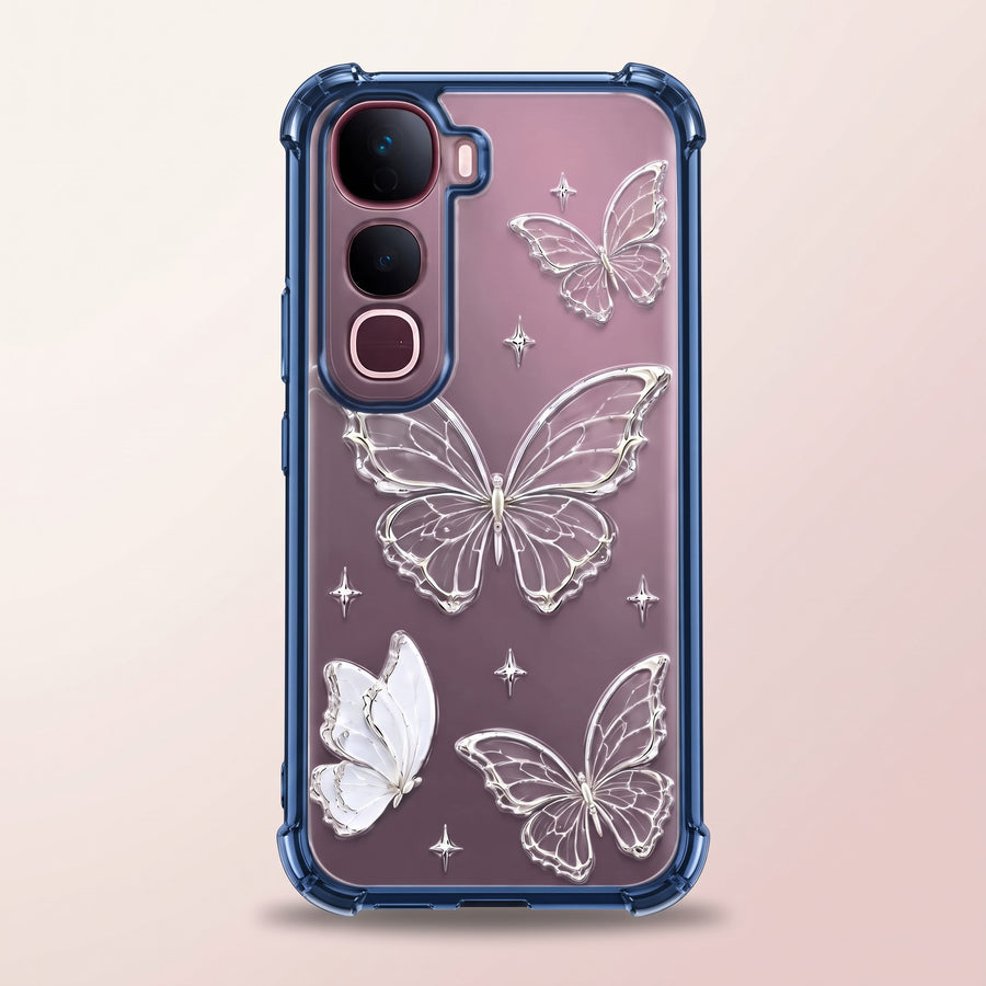 Vivo Y400 PRO 5G Transparent Butterfly Airbag Cover
