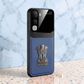 Vivo Y400 Pro 5G Satyamev Jayate 3D Metal Leather Back Case
