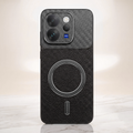 Vivo V70 5G Carbon Fiber Leather Hybrid MagSafe Magnetic Case
