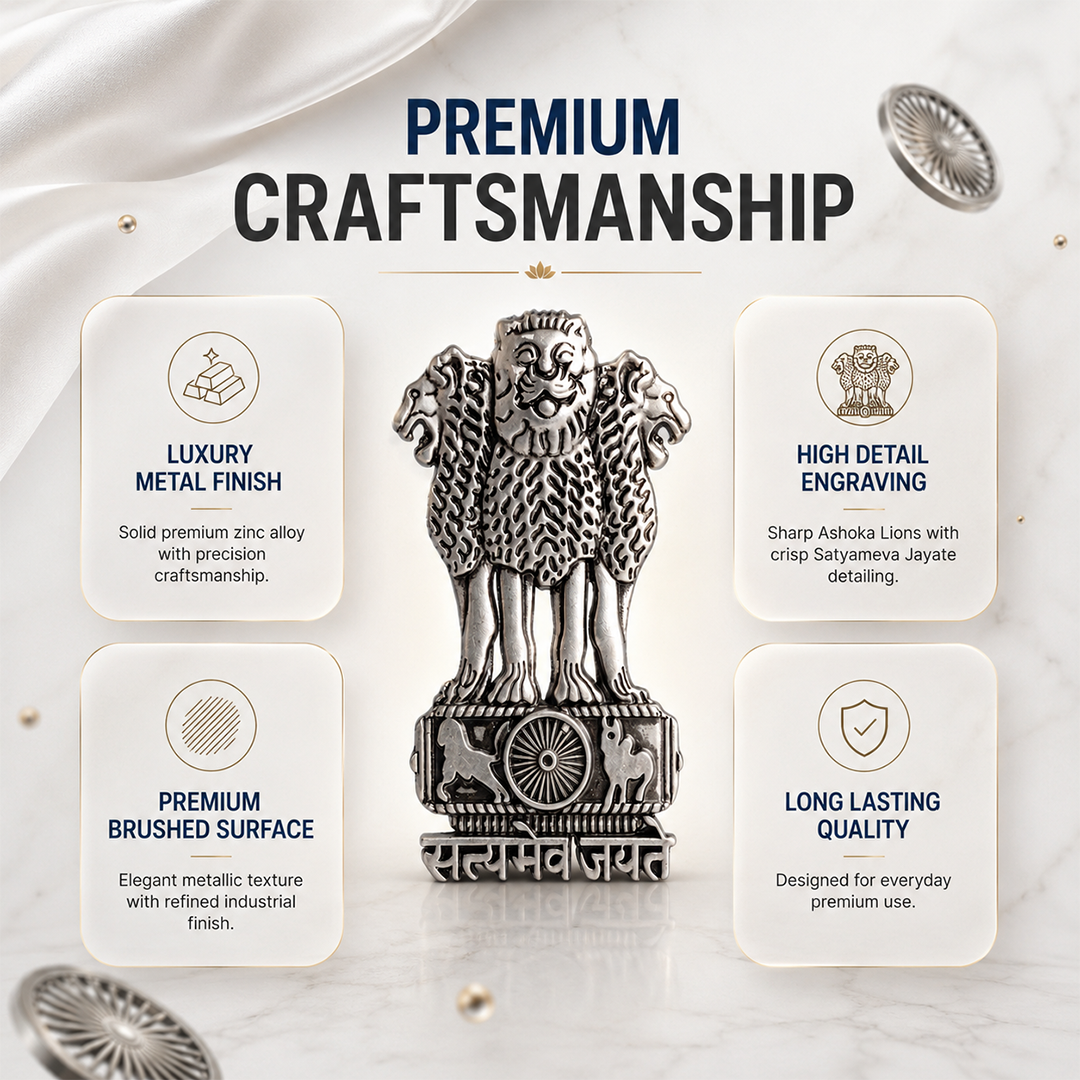 OnePlus 13s 5G Compatible Satyamev Jayate 3D Metal Emblem Sticker