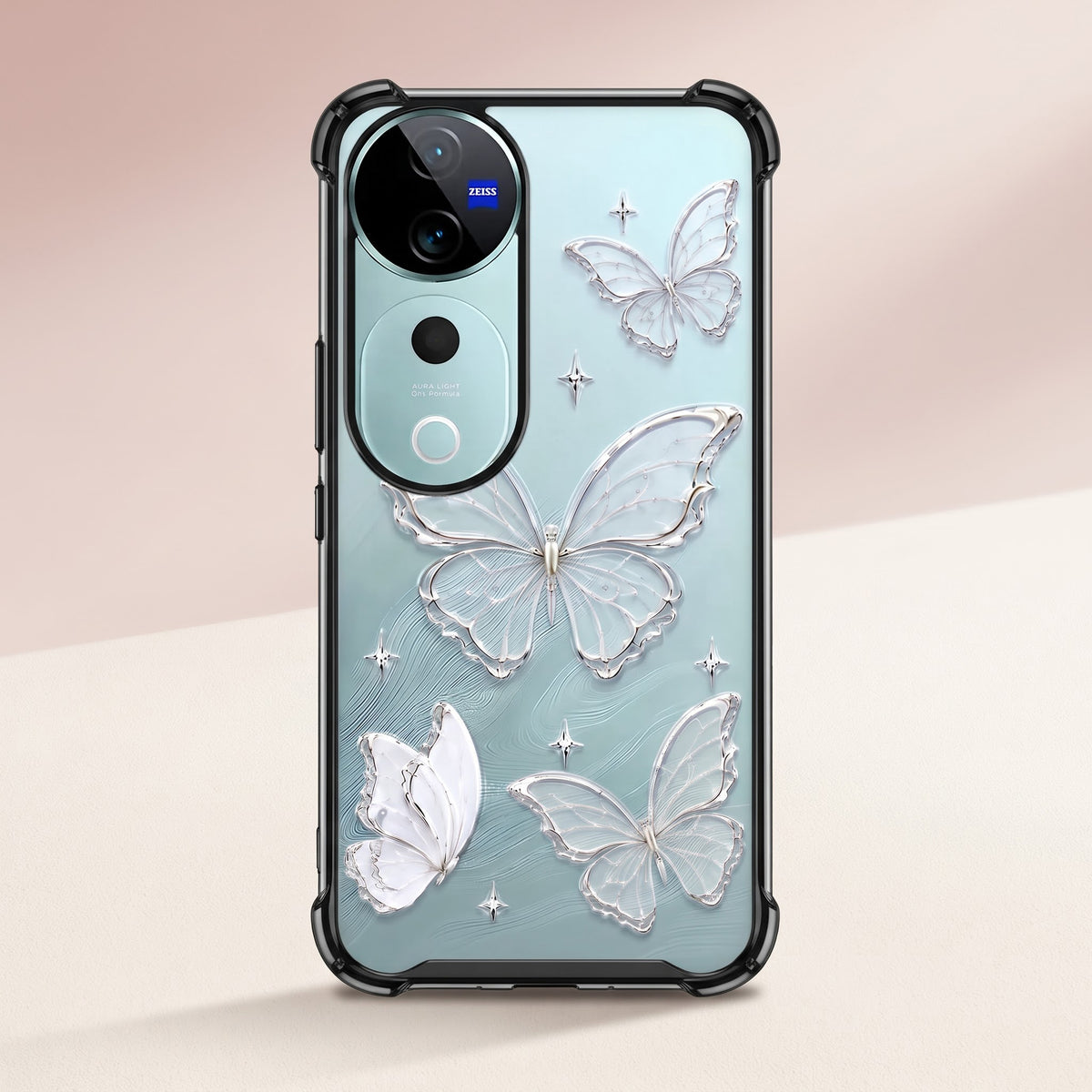 Vivo V40 PRO 5G Transparent Butterfly Airbag Cover