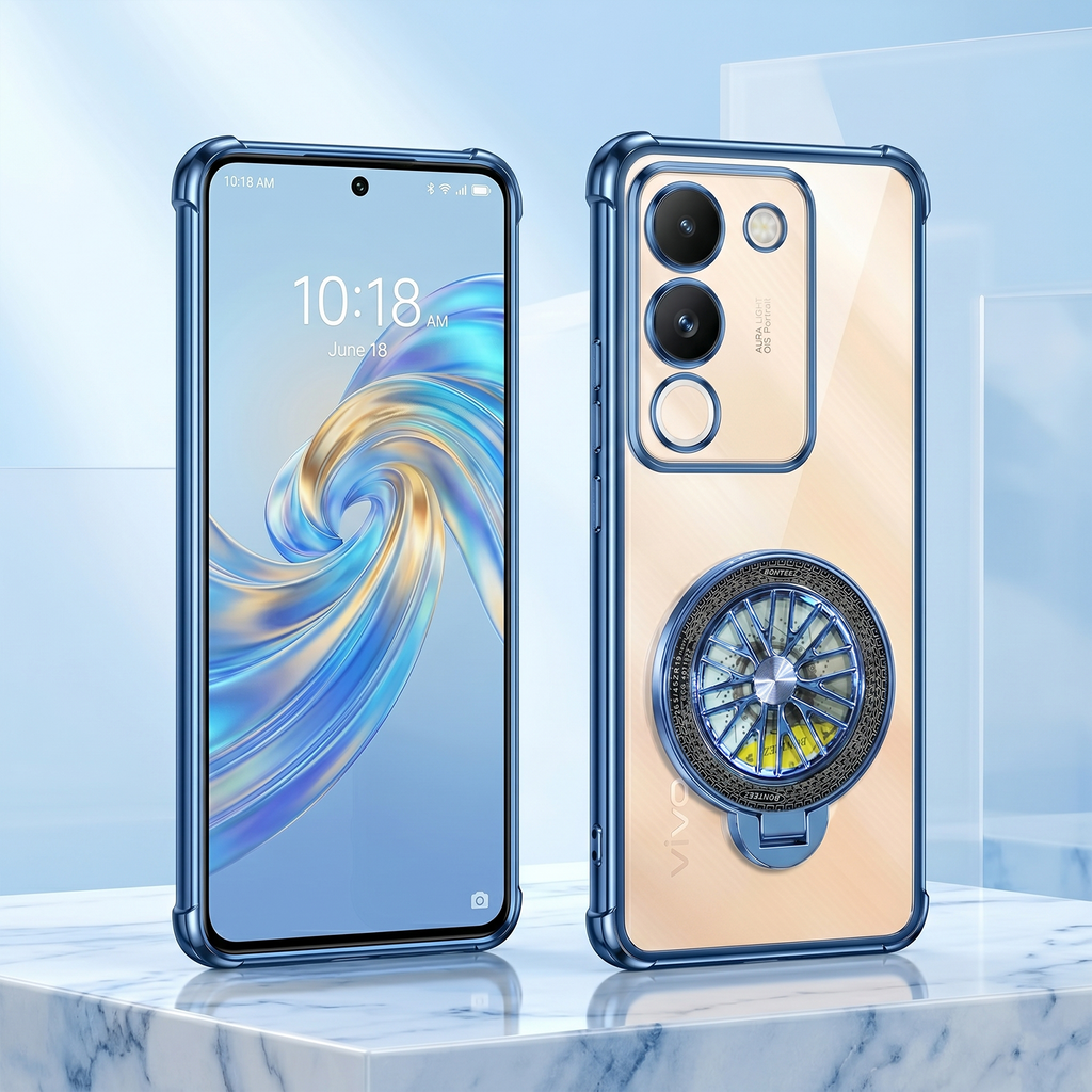 Vivo Y200 5G Premium Stress Buster Wheel Rotating Shockproof Airbags Case