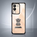 Vivo Y200 5G Satyamev Jayate 2-in-1 Emblem Transparent Shockproof Airbag Case
