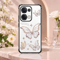 Oppo Reno 13 5G Transparent Butterfly Anti-Yellow Airbag Cover