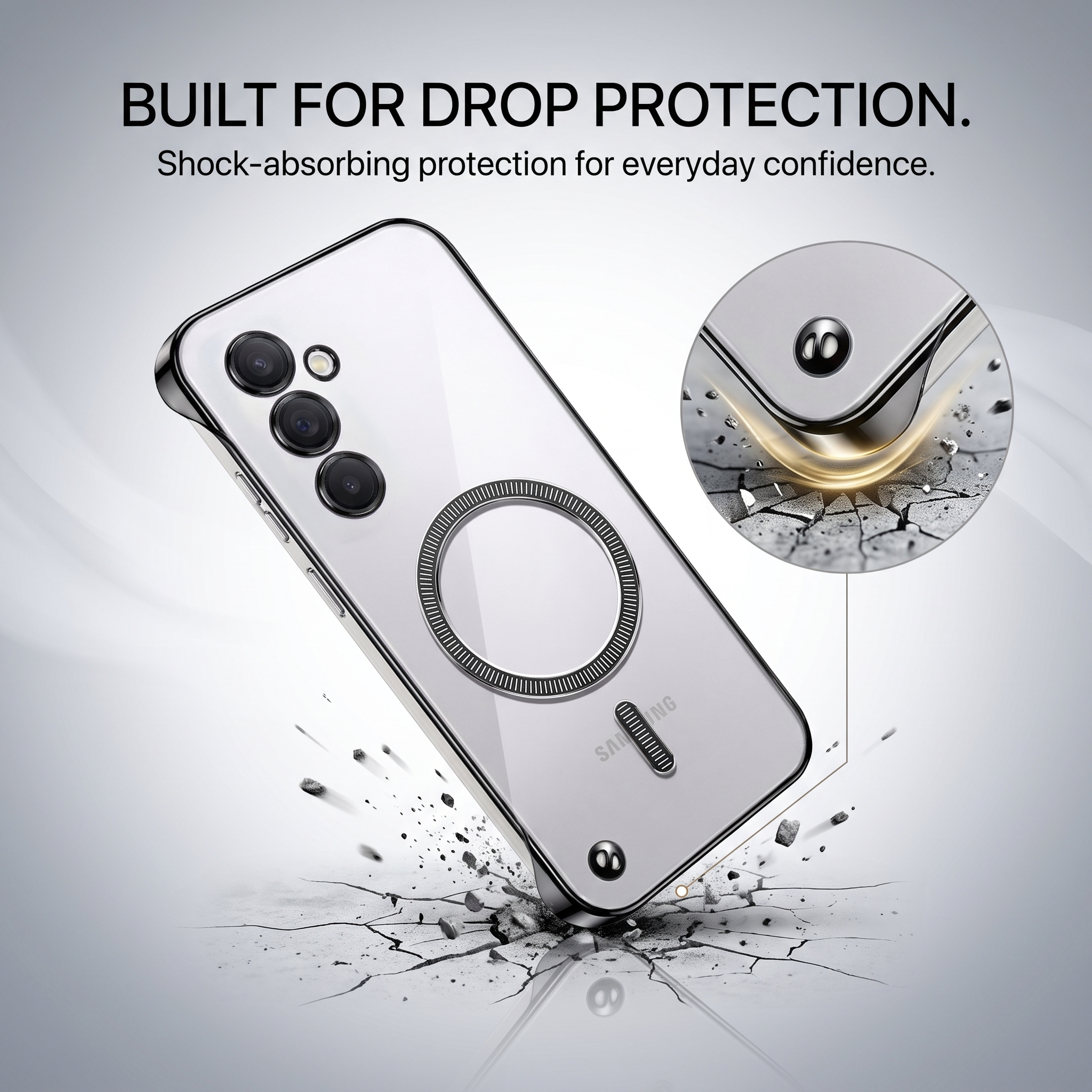 Samsung Galaxy S24+ 5G Frameless MagSafe Shockproof Case