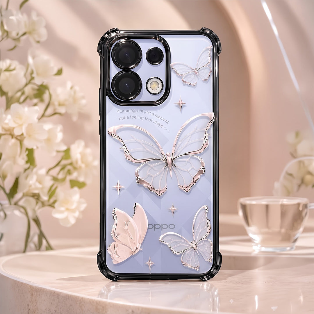 Oppo K13 5G Transparent Butterfly Anti-Yellow Airbag Cover
