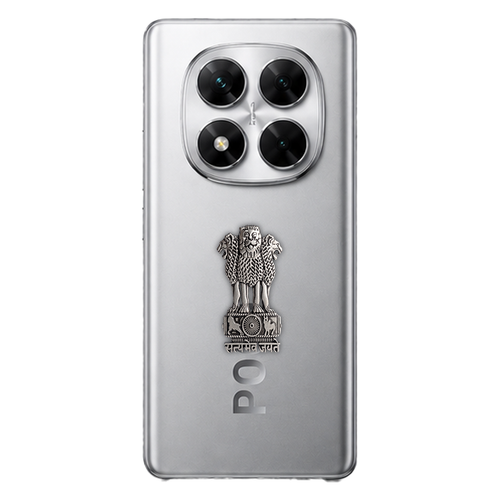 POCO X7 5G Compatible Satyamev Jayate 3D Metal Emblem Sticker