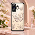 Vivo X200 FE 5G Transparent Butterfly Anti-Yellow Airbag Cover