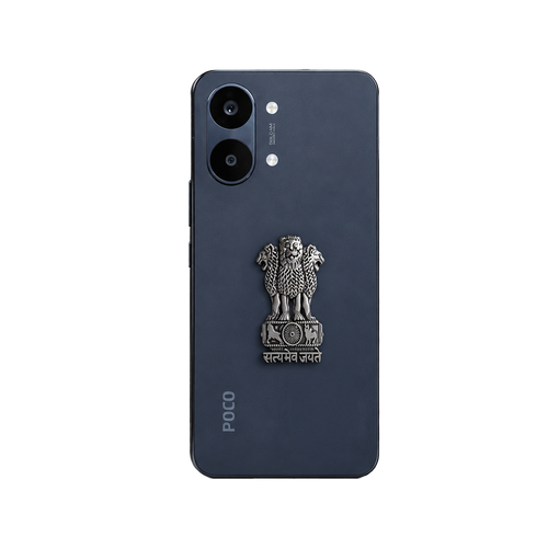 POCO X8 Pro Max 5G Compatible Satyamev Jayate 3D Metal Emblem Sticker