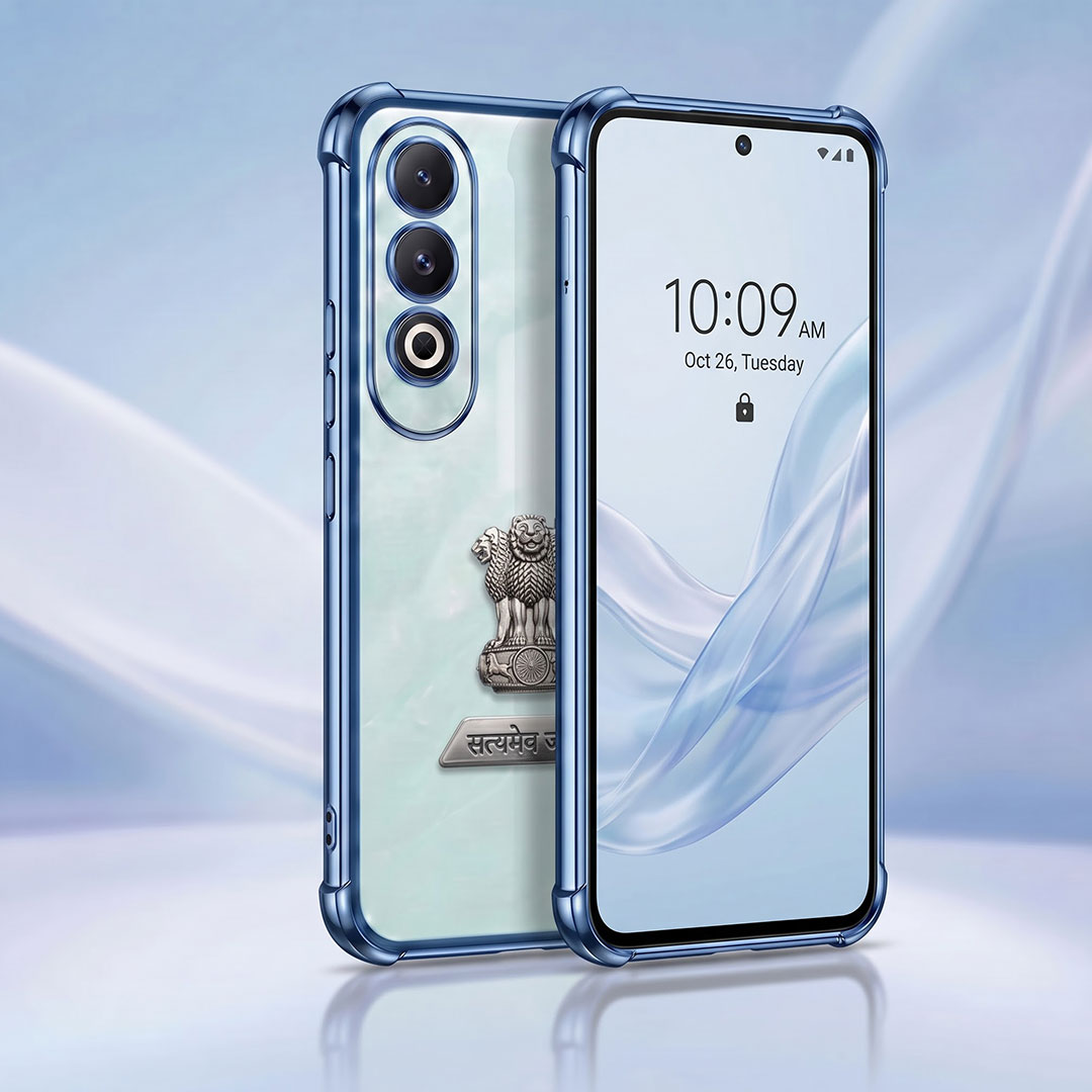 OnePlus Nord CE4 5G Satyamev Jayate 2-in-1 Emblem Transparent Shockproof Airbag Case
