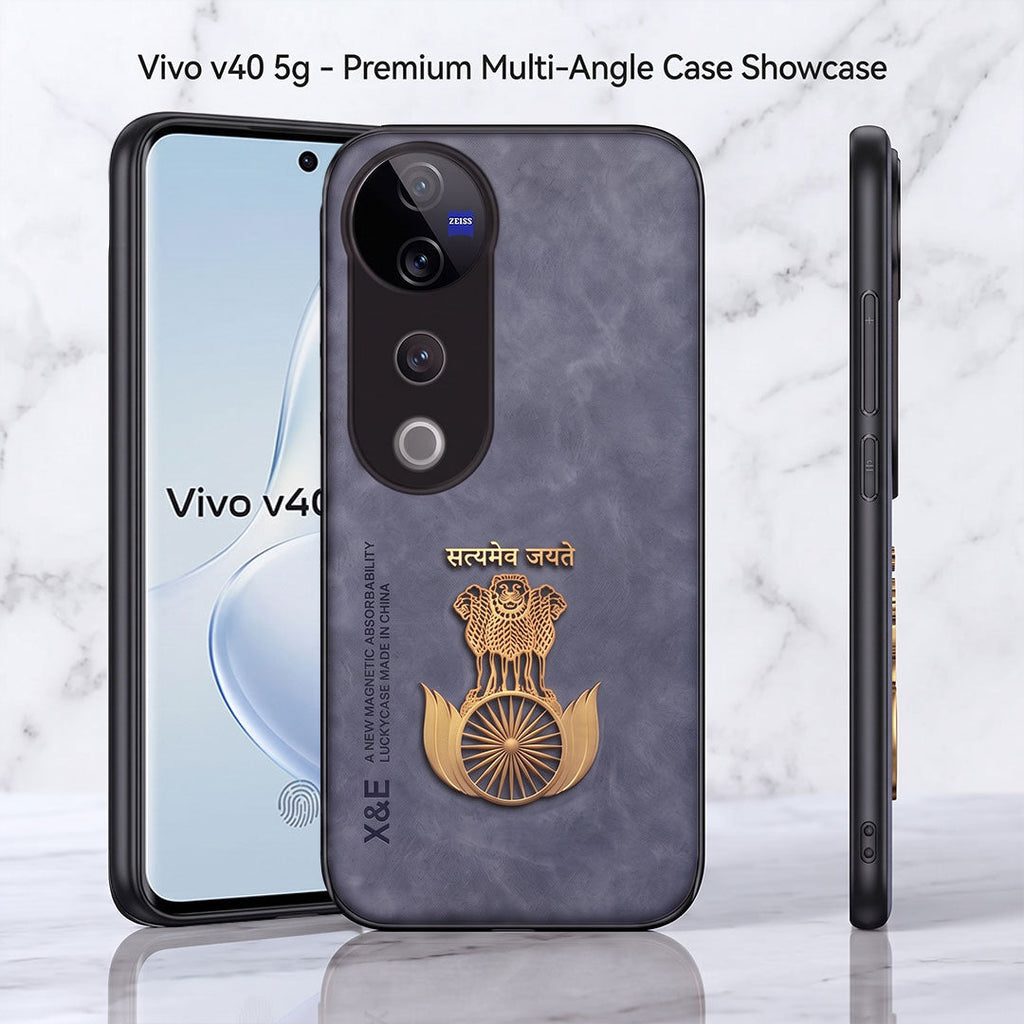Vivo T3 Ultra 5G Satyamev Jayate Comfortable Leather Phone Case