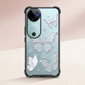 Vivo V40 5G Transparent Butterfly Airbag Cover