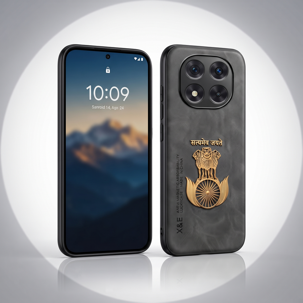 Redmi Note 14 Pro+ 5G Satyamev Jayate Comfortable Leather Phone Case