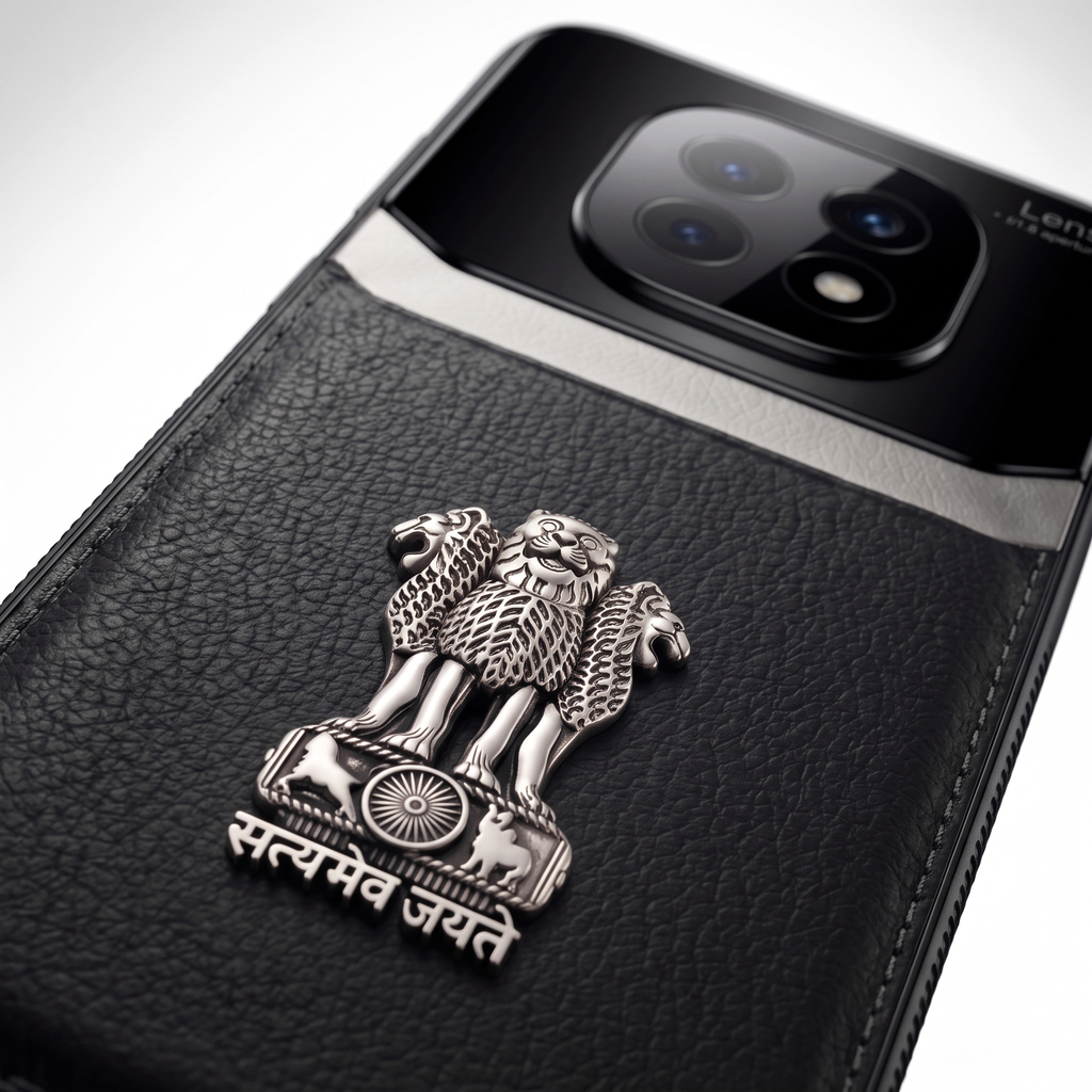 Oppo F29 Pro 5G Satyamev Jayate 3D Metal Leather Back Case