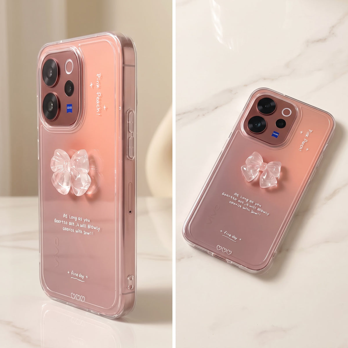 Vivo V70 5G Aesthetic Bow Printed Phone Case