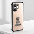 Vivo V60 5G Satyamev Jayate 2-in-1 Emblem Transparent Shockproof Airbag Case